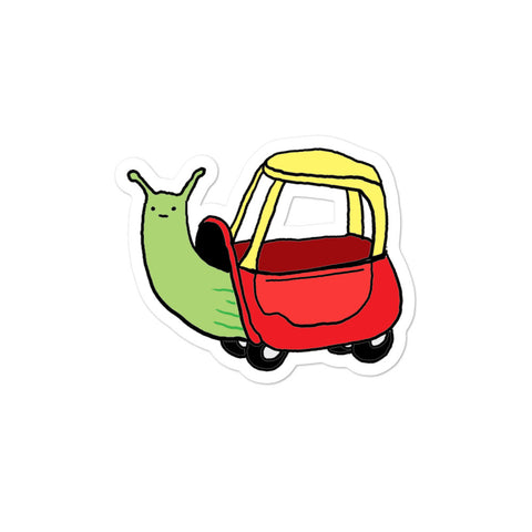 "Snail Car" sticker