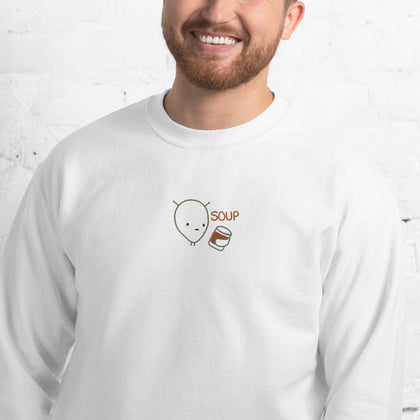 "SOUP" Embroidered Unisex Crewneck Sweatshirt